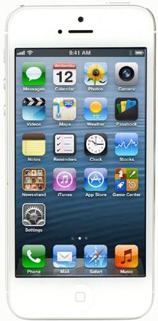 Смартфон Apple iPhone 5 32Gb White & Silver - Верхняя Салда