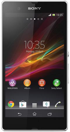 Смартфон Sony Xperia Z White - Верхняя Салда